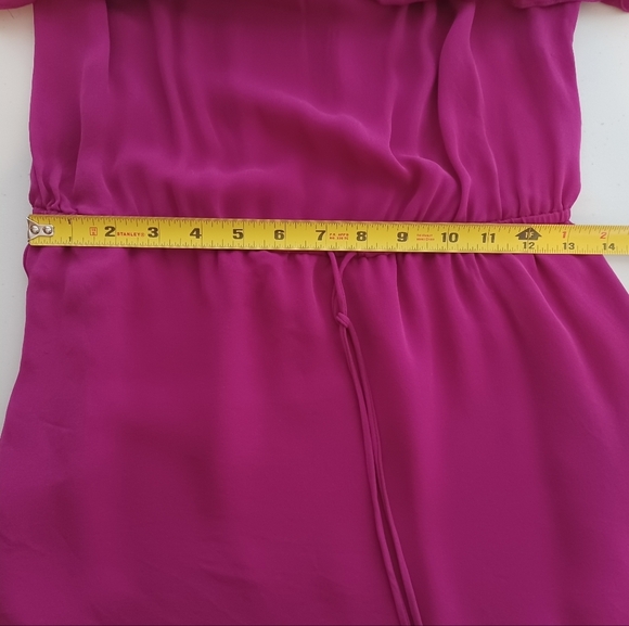 Haute Hippie Y2K Ruffle Top Honeydew 100% Silk Mini Dress - Picture 10 of 12